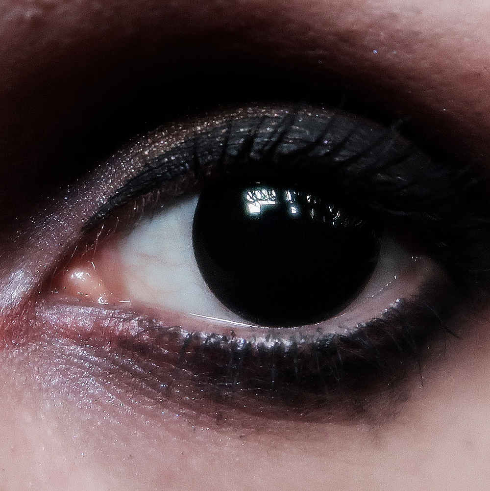 MesmerEyez - Blind black Halloween farbige Kontaktlinsen - Schwarz